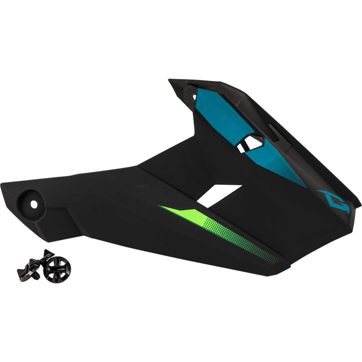 GMAX Mx-46 Compound Visor Matte Hi-Vis Grn/Blk/Blu Xs-Sm G0464413