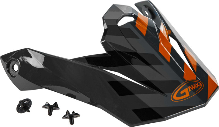 GMAX Visor W/Screws Fame Mx-86 Dark Grey/Orange G086067