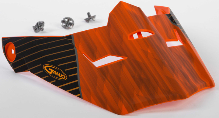 GMAX Visor W/Screws Colfax Mx-46 Matte Orange/Black Xs-Sm G046872