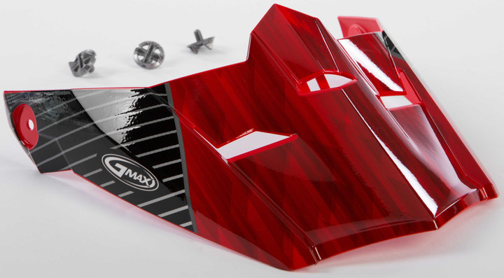 GMAX Visor W/Screws Colfax Mx-46 Red/Black Md-2X G046879