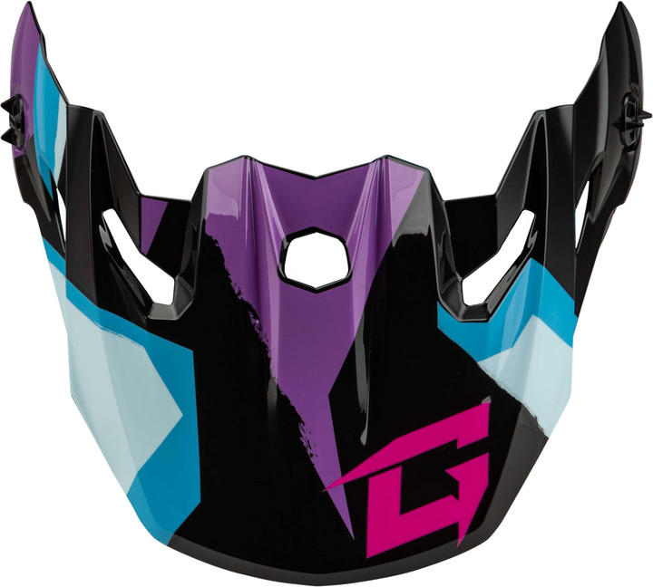 GMAX Mx-96 Splinter Visor W/Screws Black/Purple/Blue G096016