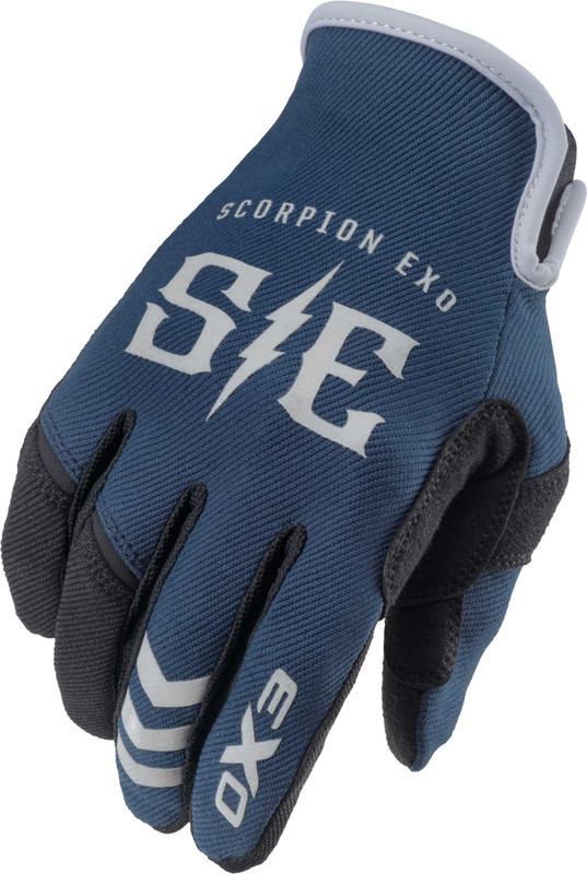 SCORPION EXO Air-Stretch Gloves Charge Blue/Grey 2X G44-077