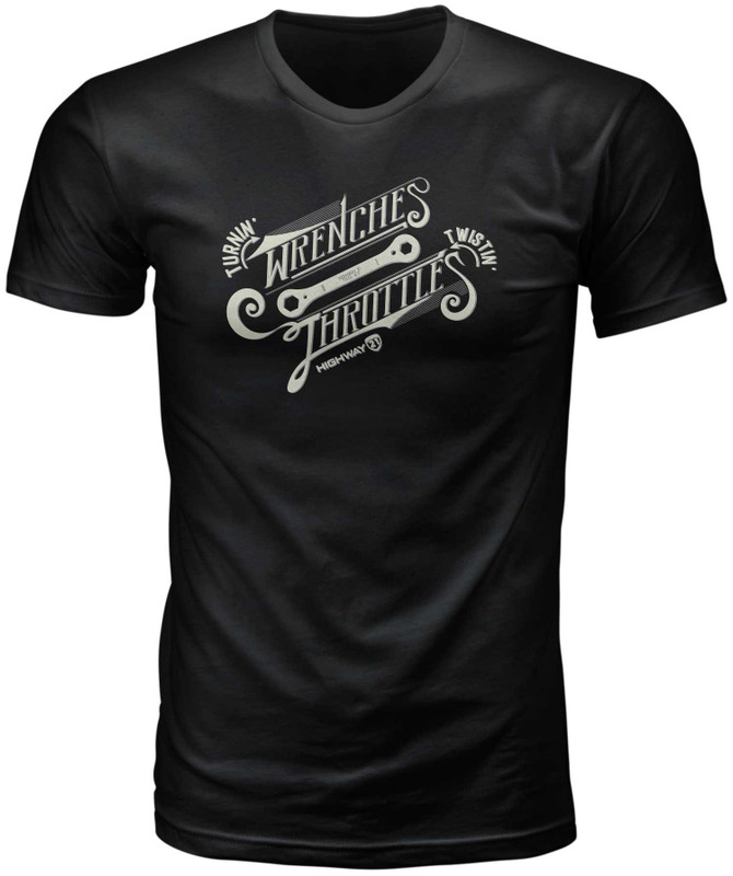 HIGHWAY 21 Throttle Tee Black Sm 489-2006S