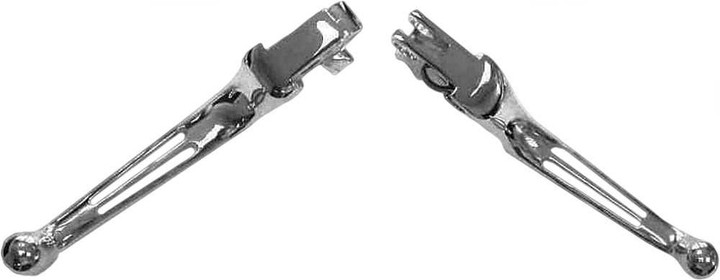 HARDDRIVE 2-Slot Lever Set Chrome Big Twin 86-06 Xl 96-03 053521