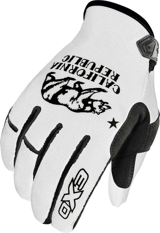 SCORPION EXO Moto-Flex Gloves Golden State White/Black 3X G48-058
