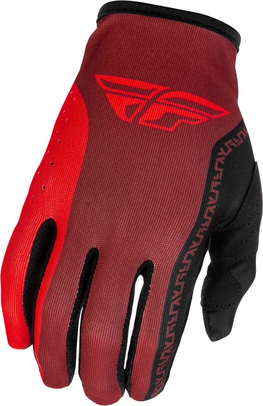 FLY RACING Lite Gloves Black/Red Md 379-711M