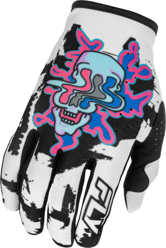 FLY RACING Lite Warp Gloves White/Blue/Pink Xs 379-717XS