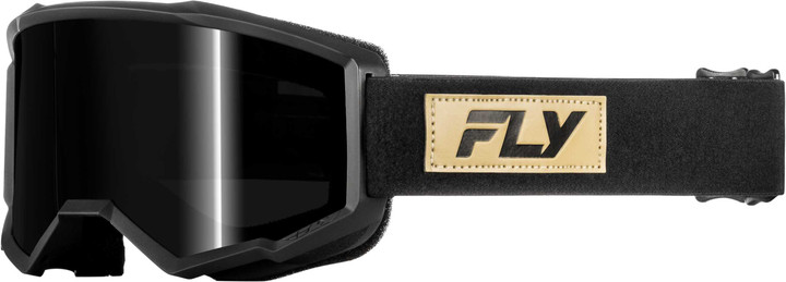 FLY RACING Focus Sand Goggle Black/Tan W/ Dark Smoke Lens 37-51140