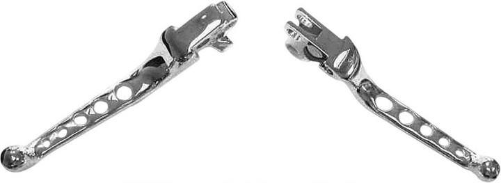 HARDDRIVE 5-Hole Lever Set Chrome Big Twin 96-06 Xl 96-03 053520