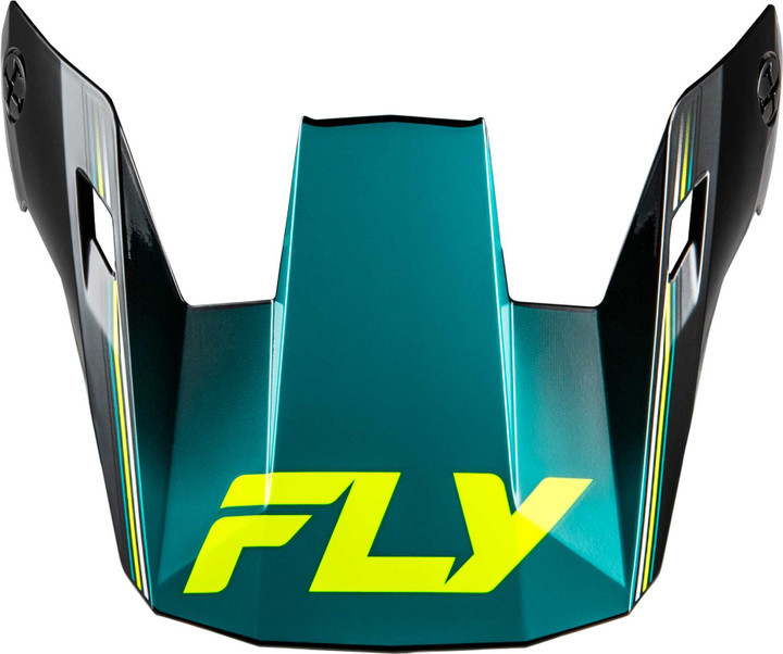 FLY RACING Yth Rayce Repeat Helmet Visor Black/Teal/Hi-Vis Ys-Yl 73-8623VY