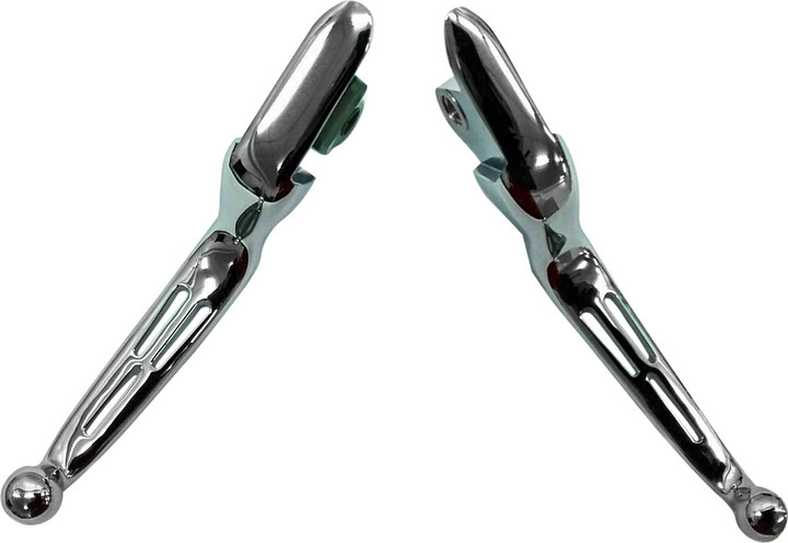 HARDDRIVE Slotted Lever Set Chrome Softail 15-24 Cable 053574