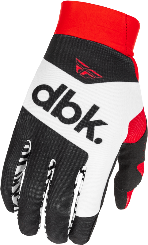 FLY RACING Pro Lite Dbk Gloves Black/White/Red Lg 379-048L
