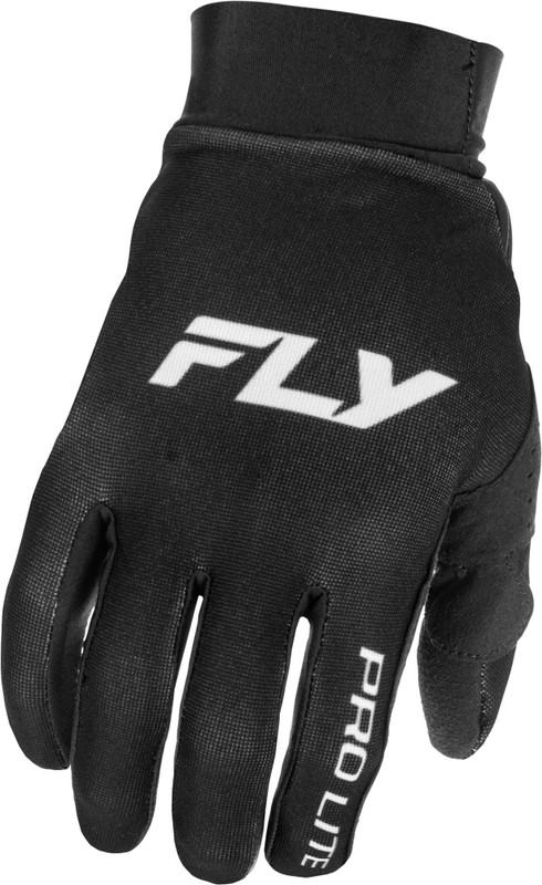 FLY RACING Youth Pro Lite Gloves Black/White Yl 379-040YL