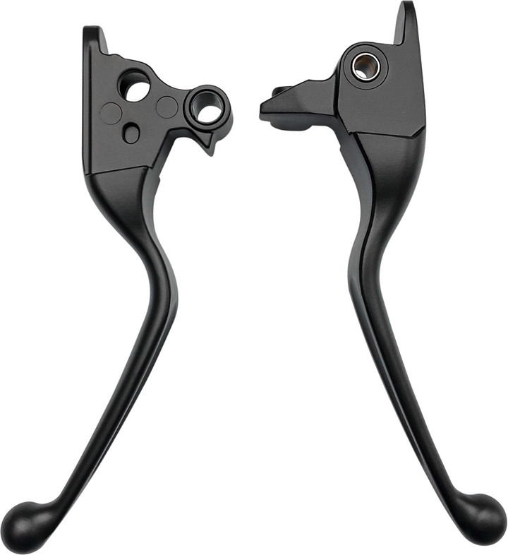 HARDDRIVE Smooth Lever Set Black Flh/Flt 08-13 W/Cable Clutch 053815