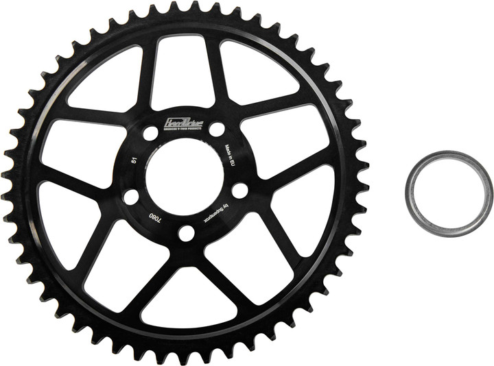 HARDDRIVE Rear Steel Sprocket 51T Flat 84-22 RFE-7080_WPS:51-BLK