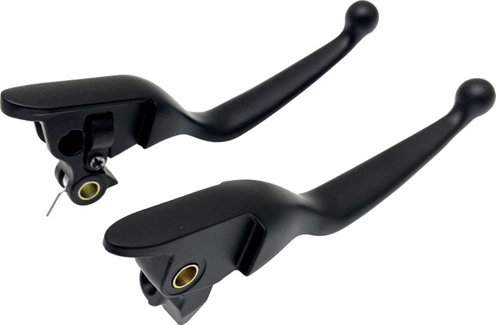 HARDDRIVE Smooth Lever Set Black Flt 21-25 Cbl Clutch 053841