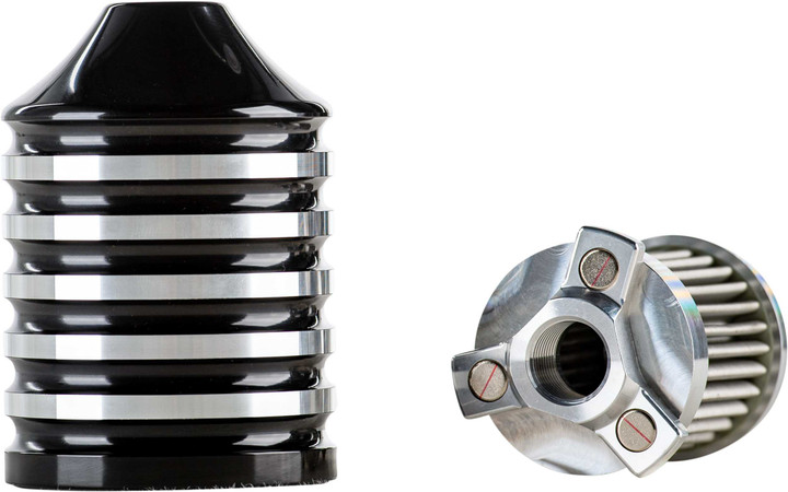 HARDDRIVE Billet Reusable Oil Filter Black 458013