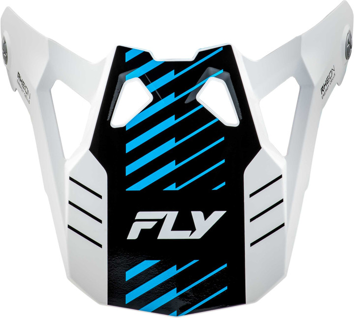 FLY RACING Formula Cp Slice Visor White/Red/Cyan Yl-S 73-0060