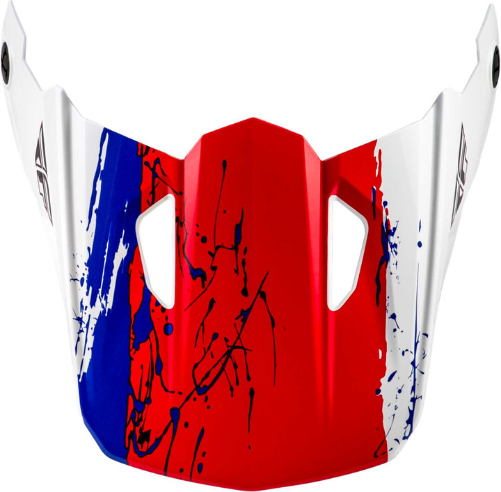 FLY RACING Yth Kinetic Drip Helmet Visor Red/Black/White Ys-Yl 73-8681VY