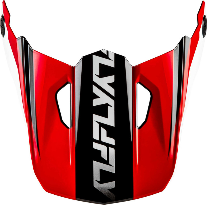 FLY RACING Kinetic Crest Helmet Visor Red/Black/White Xl/2X 73-8675VX
