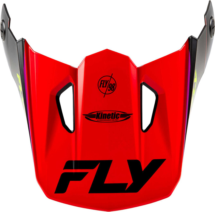 FLY RACING Kinetic Rally Helmet Visor Red/Black/White Xs/Sm 73-8693
