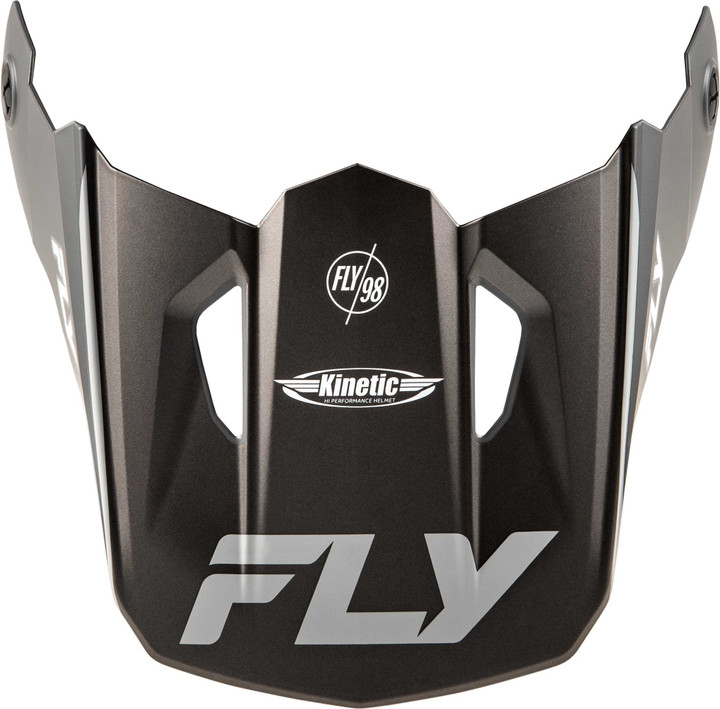 FLY RACING Kinetic Rally Helmet Visor Matte Grey/Black/White Xl/2X 73-8692