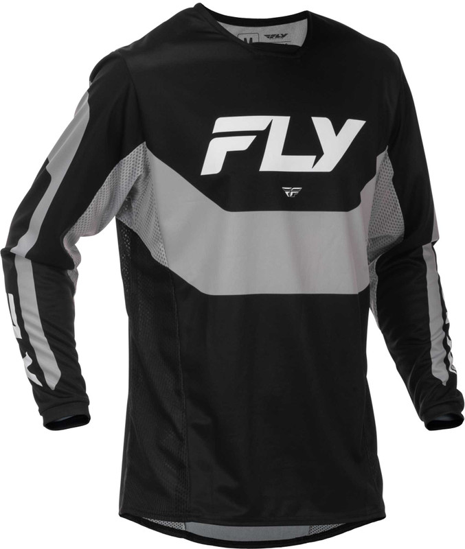 FLY RACING Kinetic Jersey Black/Grey Md 379-420M