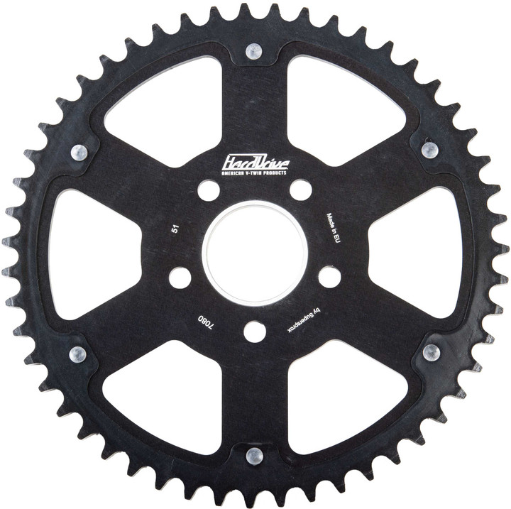 HARDDRIVE Carbon Tooth Sprocket 53T Black / Black 84-22 RST-7080_WPS:53-BLK