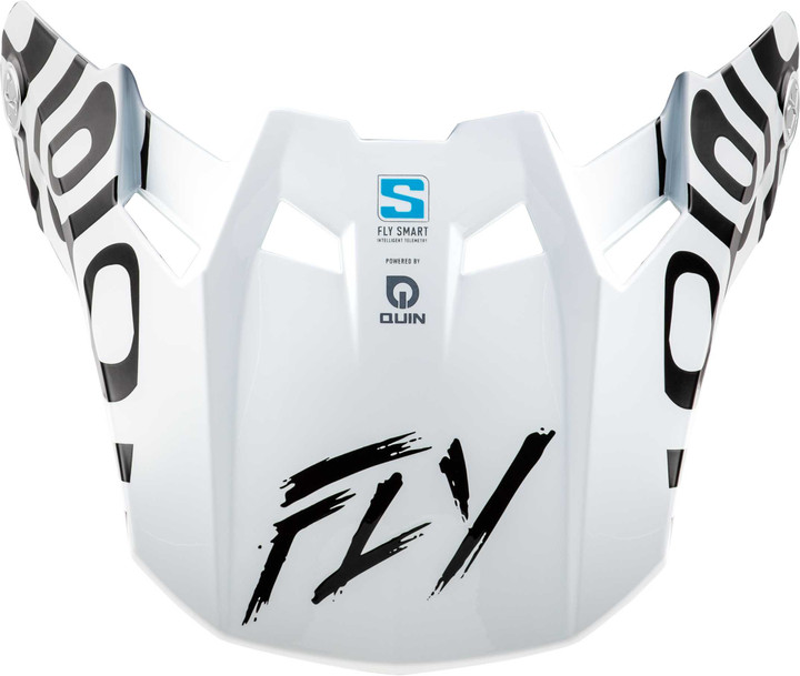 FLY RACING Formula S Carbon Abyss Visor White/Black Yl/Sm 73-4484