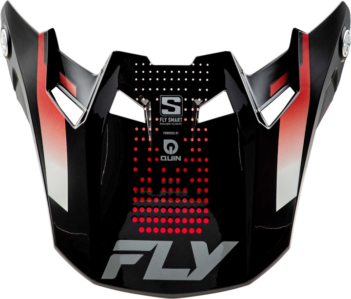FLY RACING Formula S Carbn Protocol Visor Black Carbon/Red Md/Lg 73-4473