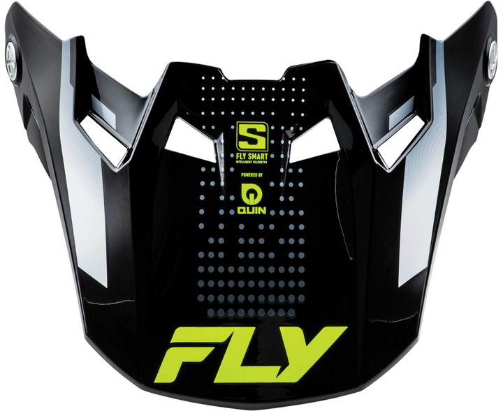 FLY RACING Formula S Carbn Protocol Visor Black Carbon/Grey/Hi-Vis Md/Lg 73-4470