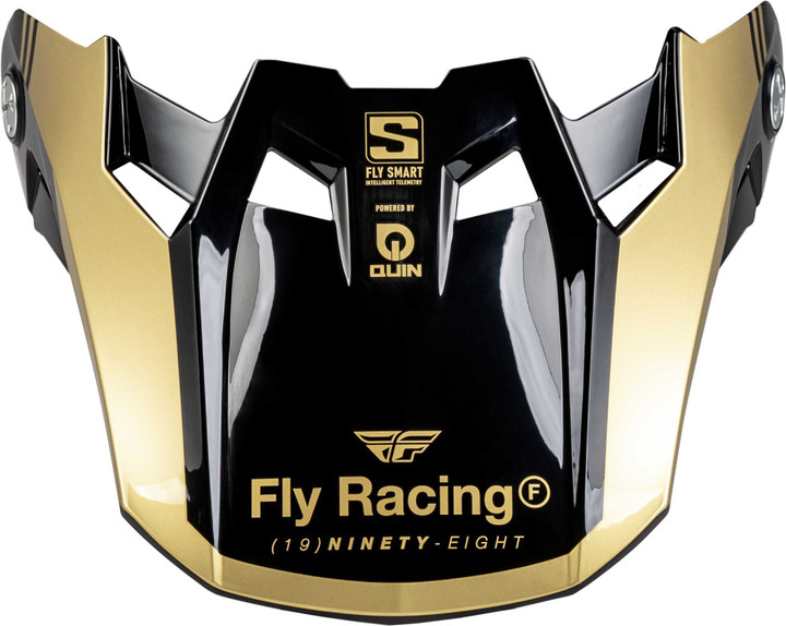 FLY RACING Formula S Carbon Legacy Visor Black/Gold Md/Lg 73-4453