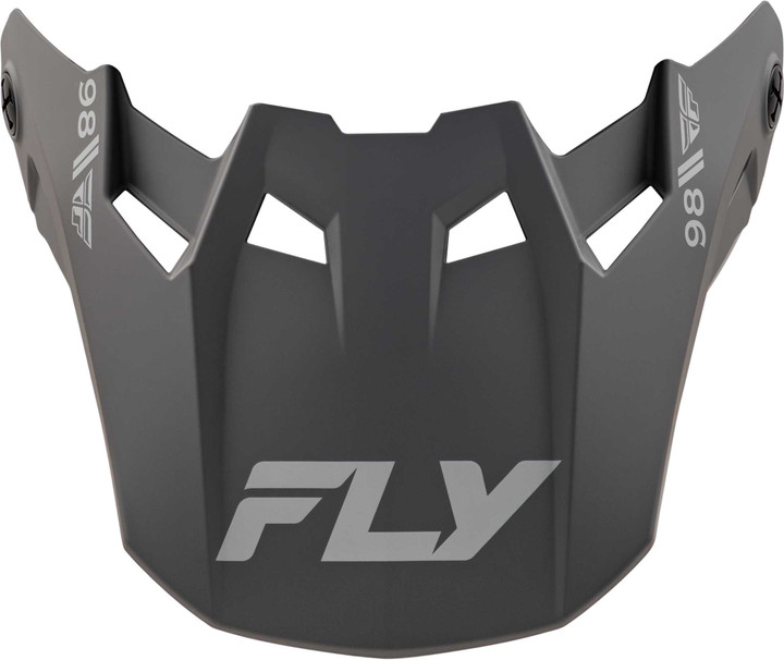 FLY RACING Formula Cc Objective Visor Matte Black/Grey Md/Lg 73-4353