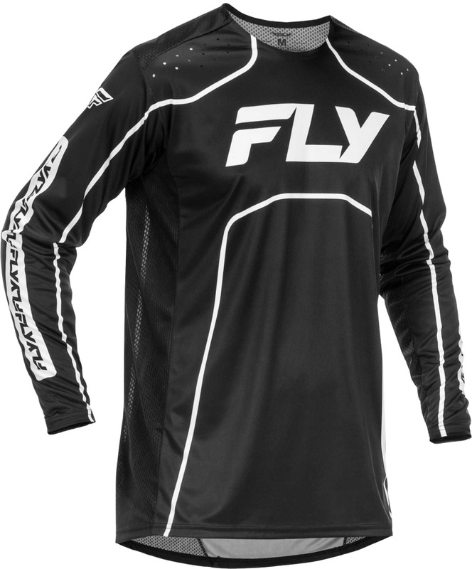 FLY RACING Youth Rayce Bicycle Jersey Black/White Ym 379-050YM
