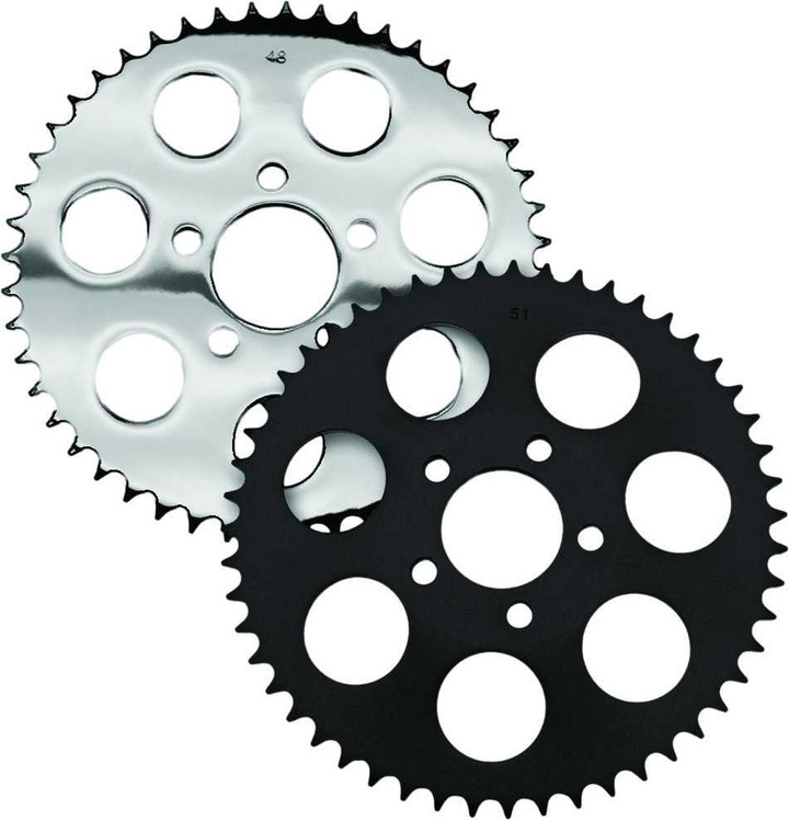HARDDRIVE Rear Sprocket 48T Chrome Big Twin 00-13 201652
