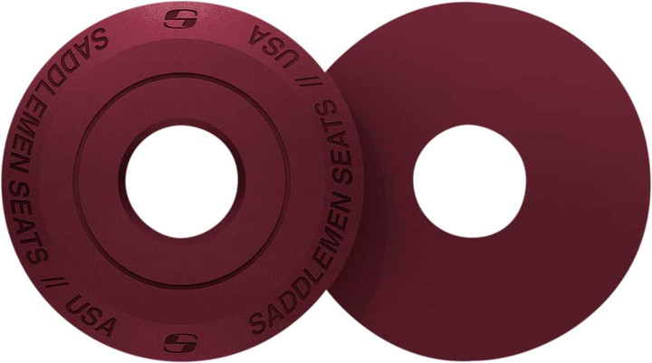 SADDLEMEN Fender Seat Washer - Burgundy 14707BY