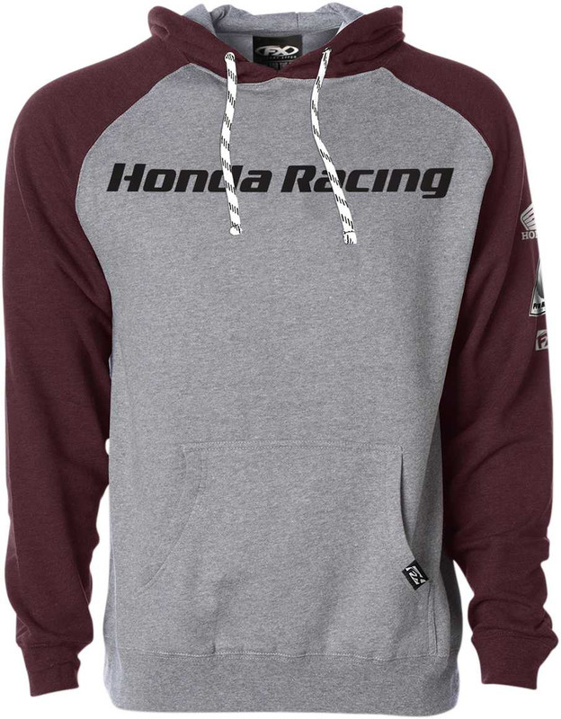 FACTORY EFFEX Honda Racing Hoodie - Heather/Burgundy - 2XL 23-88308