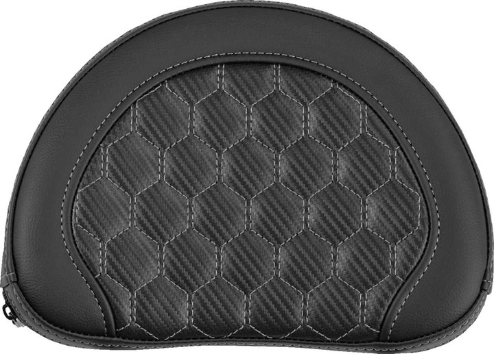 SADDLEMEN Contour Sissy Bar Pad - Honeycomb - Gray Stitch - Universal 051319002