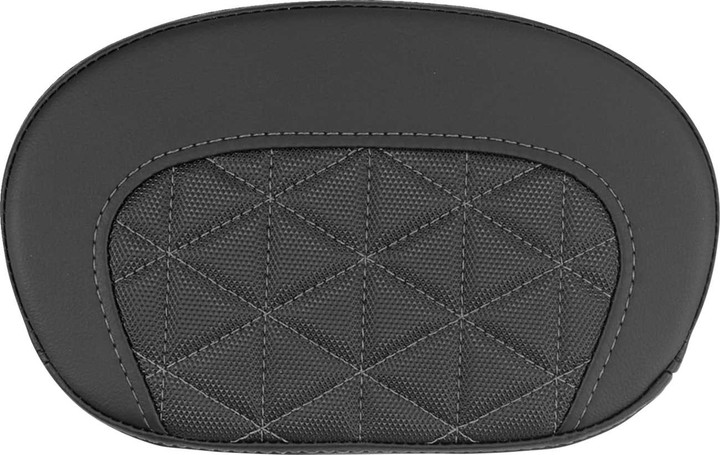 SADDLEMEN Mini Contour Sissy Bar Pad - Tri-Gripper - Gray Stitch 061021102