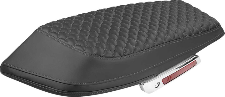 SADDLEMEN Saddlebag Lid Covers - Dragon Scale - Gray Stitch - FLH/FLT '23-'25 L870-23-20902