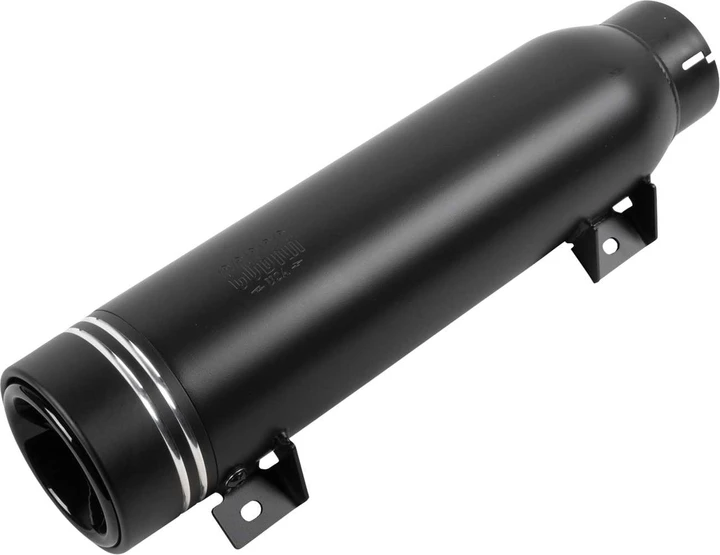 COBRA Neighbor Haters Slip-On Muffler - Short - Dual Grove Tip - Black 6522B