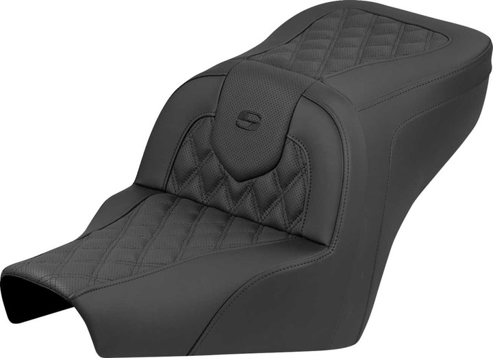 SADDLEMEN Roadsofa Seat - Lattice Stitch - No Backrest - BMW R18 '22-'25 B22-07-182