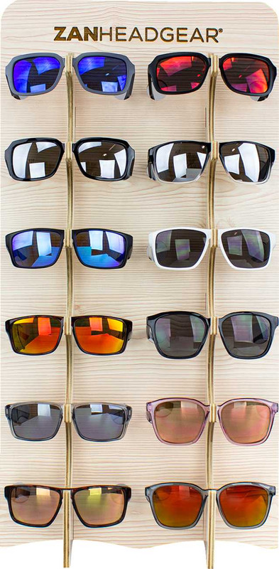 ZAN HEADGEAR Lifestyle Sunglasses Display - 12-Piece Set EZLIFE25