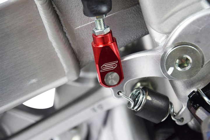 SCAR RACING Rear Brake Clevis - Red - Honda CR/F BC201R