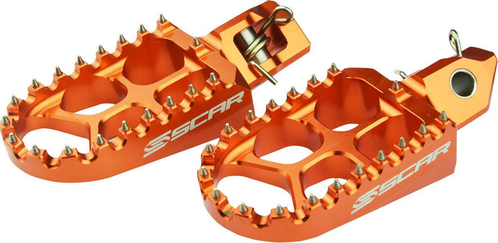 SCAR RACING Evo Foot Pegs - Orange - Gas Gas/Husqvarna/KTM S5515OR