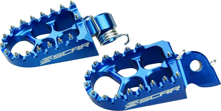 SCAR RACING Evo Foot Pegs - Blue S5510B