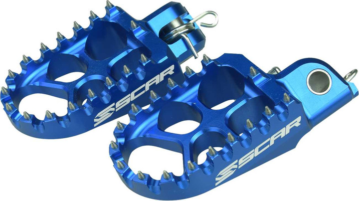 SCAR RACING Evo Foot Pegs - Blue - Husqvarna/KTM S5585BL