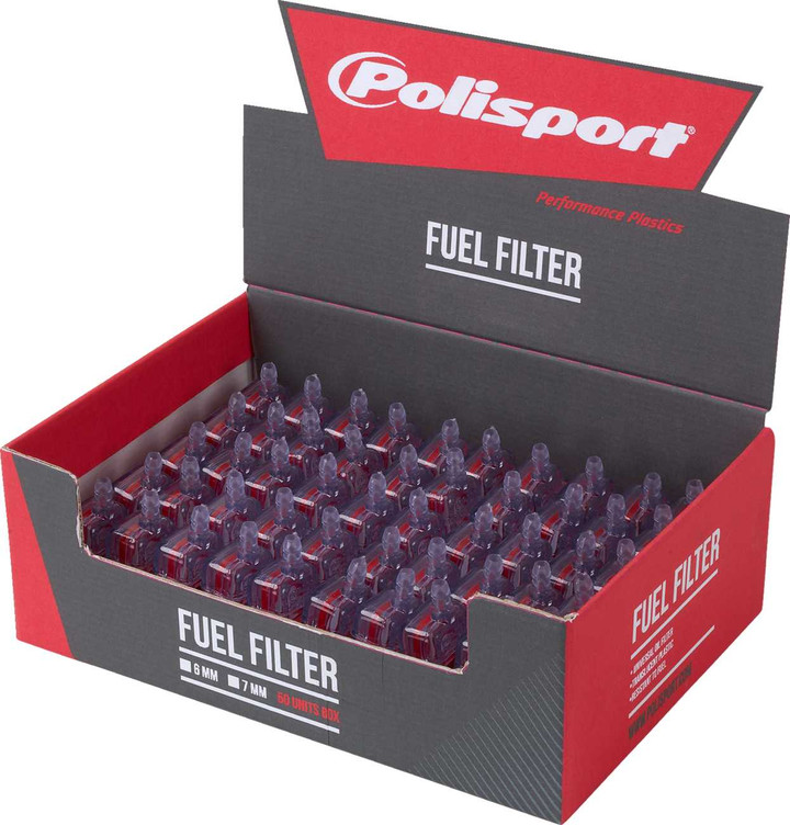 POLISPORT Fuel Filter - 6 mm - 50-Pack 84510