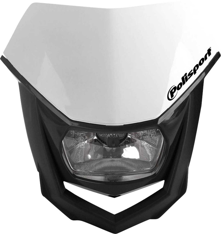 POLISPORT Halo Headlight - Halogen - White/Black 8657400001