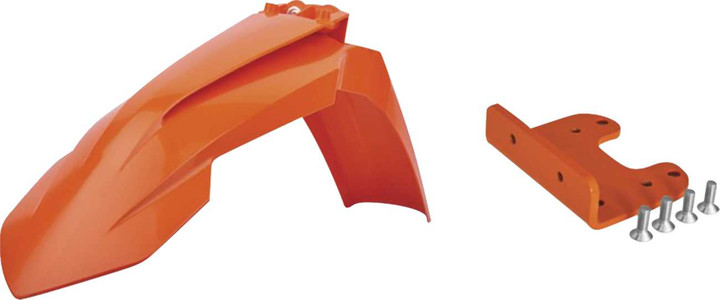POLISPORT Front Fender and Adapter Kit - Orange - KTM - SX/EX '07-'13 90734
